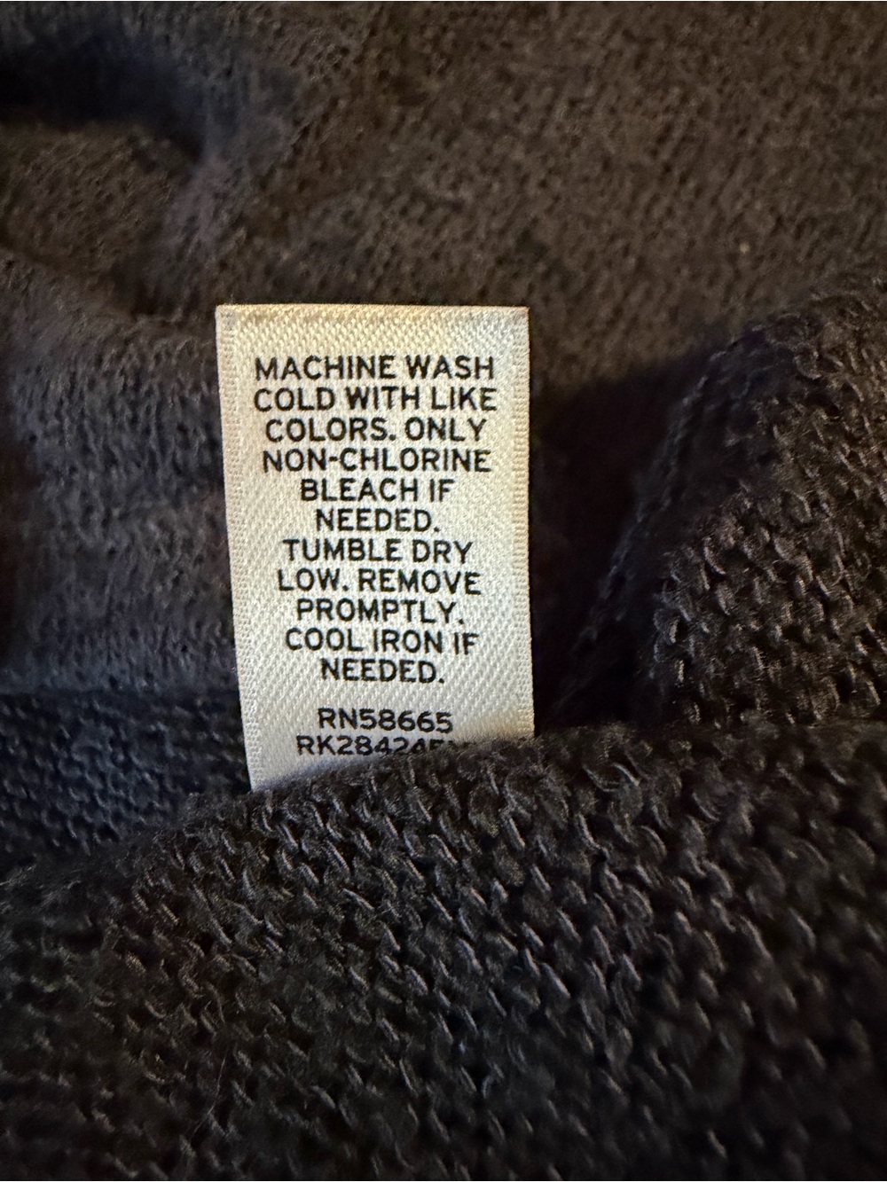 14th & Union (Nordstrom) Charcoal Gray Cowl Neck Oversized Sweater - Picture 5 of 5